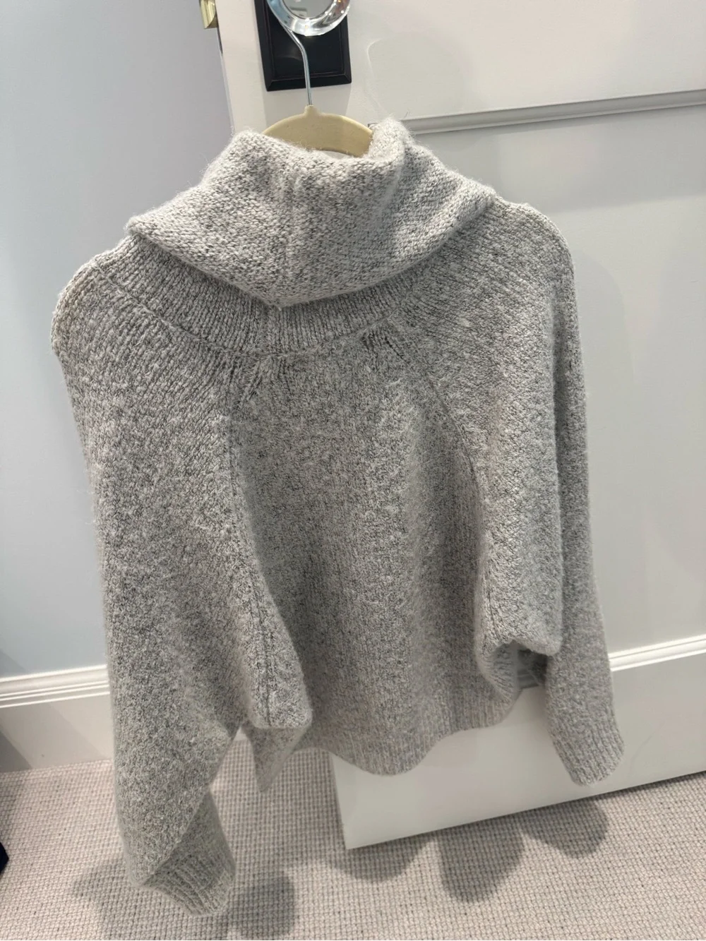 Sincerely Jules Heather Gray Cowl Neck Sweater